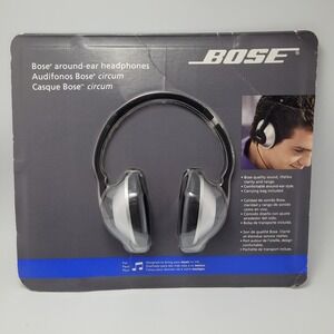 New Old Stock Sealed Bose Around-Ear Headphones Black & Silver 331385-0020 2010